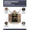 Gardman R70200425 Dove Gray Wooden Growhouse with UV Treated Polycarbonate
