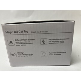 Unbranded Magic Tail Cat Toy Catch Me If You Can LED Light New Kitty Interactive