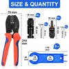 20 Pairs Solar Panel Connectors Kit with Crimper Tool -