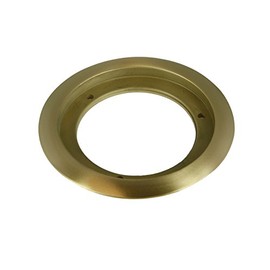 Enerlites 975518-C 5.25" Brass Flange, Fits Round 4" Floor Box covers
