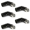 LyxPro XLR Angle Adapter Dual Male and Female can be