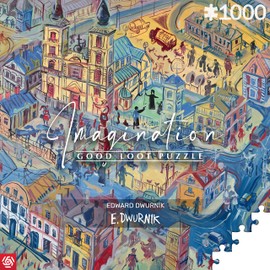 Good Loot Jigsaw Puzzle Imagination Series Edward Dwurnik Radzymin Detailed Picture Bright Colors Durable Product Numerous Hours of Fun Family Entertainment 1000 pieces | 68 x 48 cm