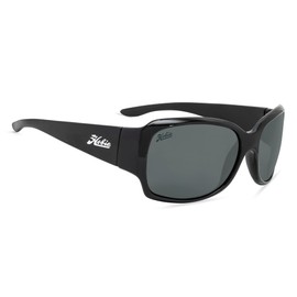 Hobie Mariposa Polarized Butterfly Sunglasses, Shiny Black Frame/Grey Lens, OSFA