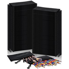 Aliceset 300 Pcs Pencil Pouches Bulk Black A6 Size Small Zipper Pencil Bags Football Pattern Waterproof Bulk Pen Pouches Stationery Storage Bags for Back to College Office Supplies