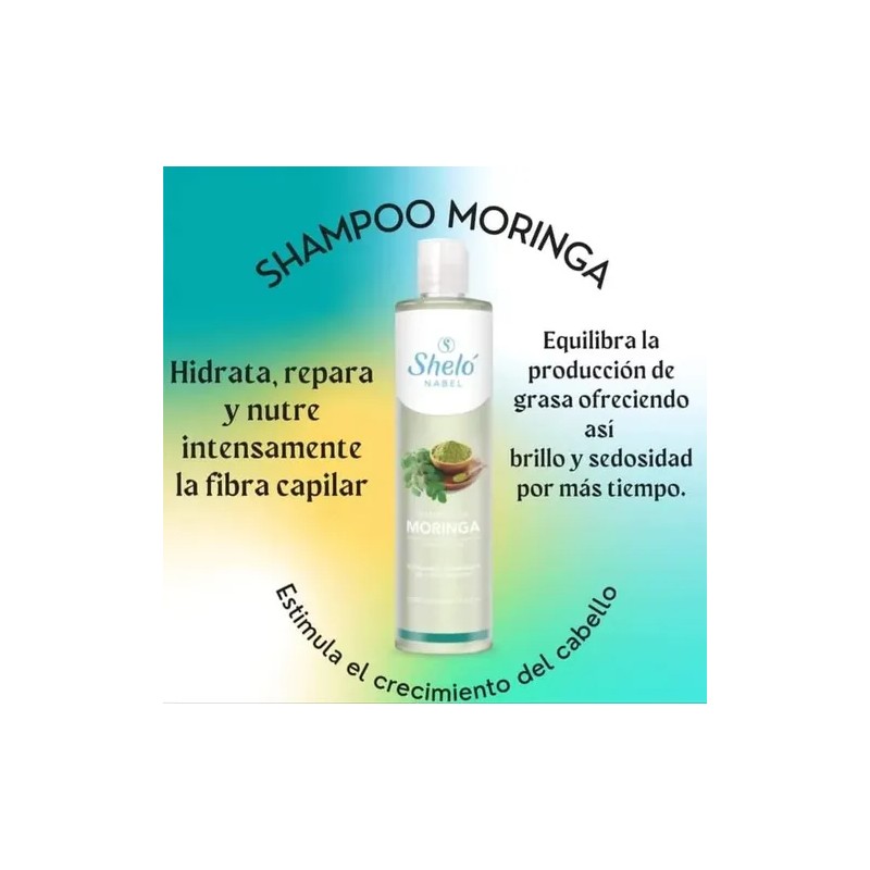 Shampoo Moringa Protector Hidrata Y Repara, Sheló Nabel