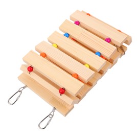 SUPVOX Natural Wood Chicken Ladder Swing for Birds Poultry Durable Coop Climbing Perch for Chickens Fun and Engaging Elevated Play Space Easy to Install