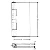 KUMAMOTO K-31-64 Stainless Steel Welding Hinge (Stainless Steel Core) 2.5