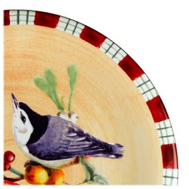 Lenox Winter Greetings Everyday Stoneware Nuthatch Salad Plate