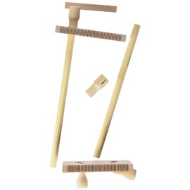 Pracht Creatives Hobby 3331-03 Wooden Bead Weaving Frame, for Beading Threading, Disassembled, with Instructions for Weaving Friendship Bracelets and Bracelets