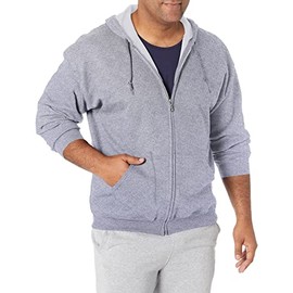 Gildan Men's Fleece Zip Hooded -Sweatshirt Style G18600, Sport Grey, Small