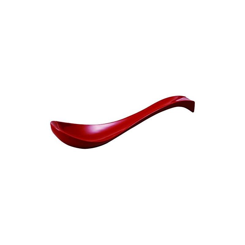 Asin Seto True Triple Ceramic Spoon Hand Coloring Vermillion 17