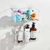 CQUNM Bath Toy Storage Holder for Bathtub, Clear Bath Toy