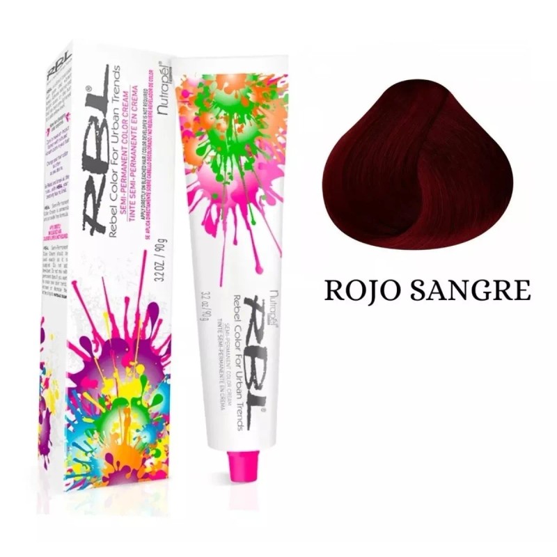 Rbl Tinte Profesional Semipermanente Fantasía Gama Roja 90g