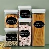 Food Storage Container Label with Pen, 36pcs/set Waterproof Self Adhesive