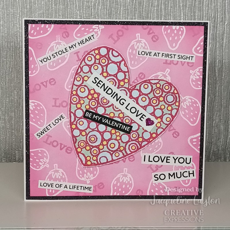 Creative Expressions Wordies-Sentiment Sheets-Be My Valentine, A5