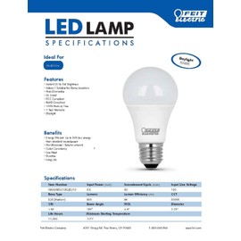 BULB LED A19 DAY 10W