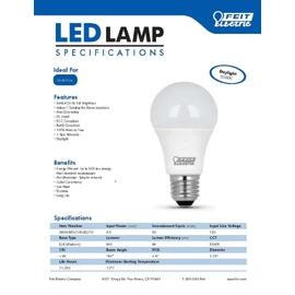 BULB LED A19 DAY 10W