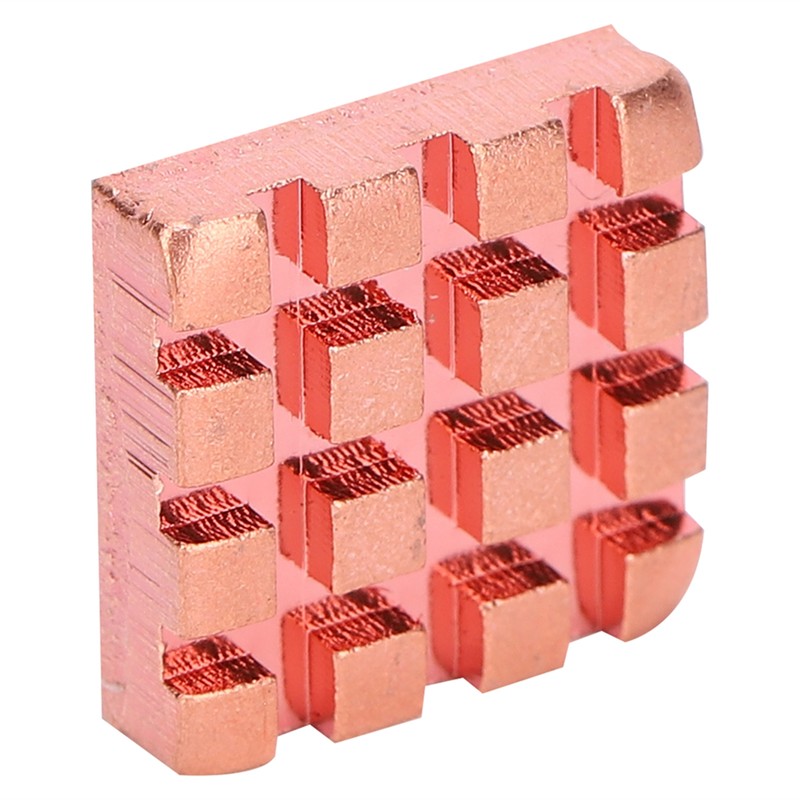 10Pcs Heat Sink Brass Mini Radiators Attach Thermal Conductive Adhesive