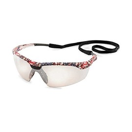 Gateway Safety 28USOM Conqueror Wraparound Eye Safety Glasses, Clear in/Out Lens, Old Glory Camo Frame,Regular