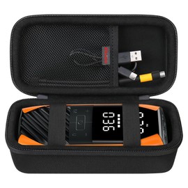 Elonbo Carrying Case for Kapopop K1 Tire Inflator Portable Air Compressor, 150 PSI Electric Air Pump ​Travel Holder, Fast Inflation Tire Pump Cordless Portable Tire Inflator Storage Bag, Black