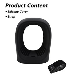 LeoTube Silicone Cover for JBL Clip 5 Bluetooth Speaker, Protective Case (Black)