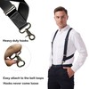 LazarsSpace Hook On Suspenders for Men X Back with 2