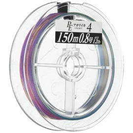 YAMATOYO PE Line PE Aori Squid Colors 4, 164.0 yd (150 m), No. 0.8, 12 lbs, 4 Pieces, 5 Colors