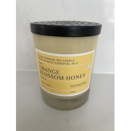 Scentsational Orange Blossom Honey Clean Burning Soy Candle: Crafter with Essential Oils, 11 oz