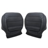 Priprilod Black Leather Driver & Passenger Side Bottom Replacement Seat
