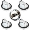 MOOTVGOO 5 Pack W10284885 Range Surface Burner Control Knobs, Cooktop