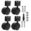 PATIKIL 2" Swivel Caster with 7/9" U Bracket, 4 Pack