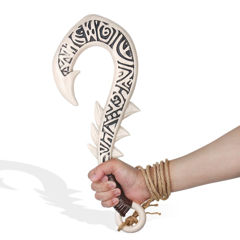 The Polynesian Demigod Maui-Inspired Cosplay Samll Fish Hook Props Engraved
