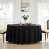 Aocoz Round Tablecloth 8 Pack 108 Inch Black Tablecloths Washable