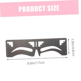 TOVINANNA 2pcs Eyebrow Ruler Template for Precise Shaping and Measuring Brow Guide Stencil for Symmetrical Eyebrows for Makeup Beginners and Professionals