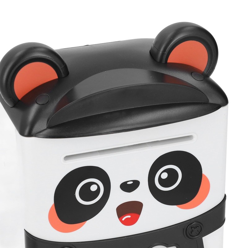 generic 8.9x5.9in Money Bank Password Fingerprint Recognition Cute Panda Shape