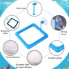 Square Turtle Feeding Ring with Suction Cup, Include 4pcs Nitrifying