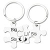 Big Little Sister Gifts Big Sis Lil Sis Puzzle Keychain