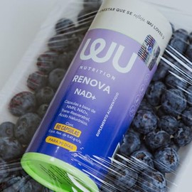 WU Nutrition RENOVA NMN + NAD + Trans-Resveratrol Suplemento Premium con Ácido Hialurónico y Vitamina C 60 Cápsulas