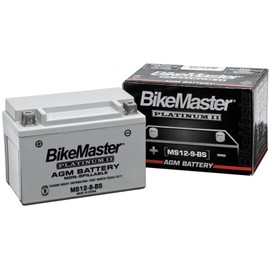 Bikemaster AGM Platinum II MS12-30L-BS Battery - One Size