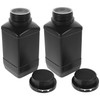 ABOOFAN 2pcs Wide Mouth Plastic Reagent Bottles Leakproof Chemical Vial