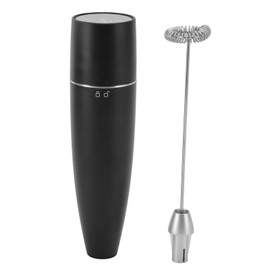 Leistungsstarker Hand-Milchaufschäumer, Mini-Milchschäumer, Batteriebetriebener Elektrischer Schaumbereiter aus Edelstahl Mini-Schneebesen-Getränkemixer für Kaffee Cappuccino Latte