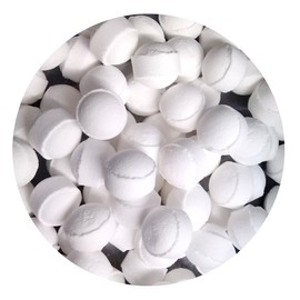 30 x Scented Bath Marbles Fizzers Mini Bombs in Gift Bag (Snowmusk)