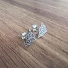 Agálea | Aretes tipo Broquel de Plata de Ley .925
