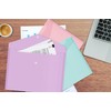 A4 Carry Folders 4 Pack Mixed Pastel Colours Document Wallet