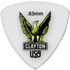 Clayton Acetal - Púas de guitarra triángulo redondeado de 0.63