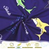 Fitted Crib Sheet for Boys Girls,Blue Shark,52x28 in