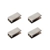 Glass Shelf Brackets Rectangular Shelf Clips Metal Clamps Brushed Nickel