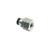 CDQBWKJGFJ 1 Piece Push to Connect Bulkhead Female Fittings 1/4"