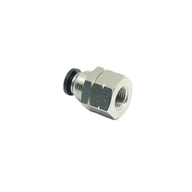 CDQBWKJGFJ 1 Piece Push to Connect Bulkhead Female Fittings 1/4" OD x 1/8" NPT Female Connector