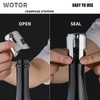 WOTOR Champagne Stoppers Stainless Steel, Prosecco Bottle Stopper with Food